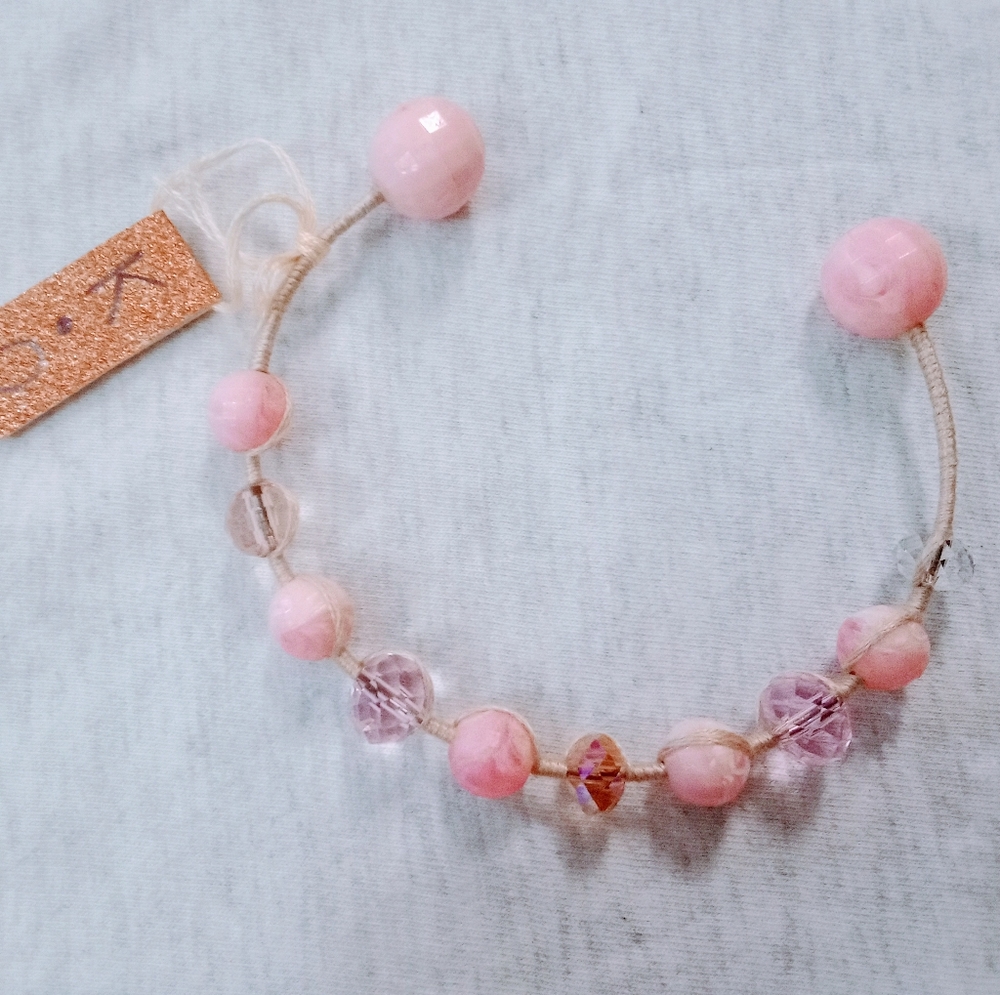 Adjustable Pink Cuff Bracelet
